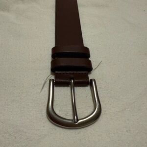 Brown Leather Men's Belt